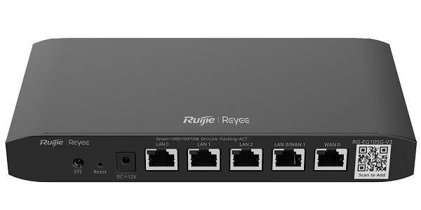 Cloud Managed Router RUIJIE Reyee RG-EG105G-V3