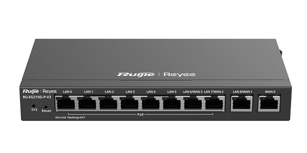 Cloud Managed PoE Router RUIJIE Reyee RG-EG210G-P-V3