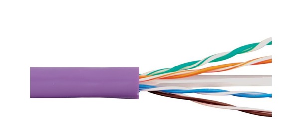 Cáp mạng VIVAIO CAT6 4 Pair U/UTP VVA2U248 (24AWG, 305m, LSZH, Purple)