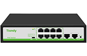 Thiết bị mạng TIANDY | 10-Port 10/100Mbps PoE Switch TIANDY TC-P3S010 (F/0820/AT/90)