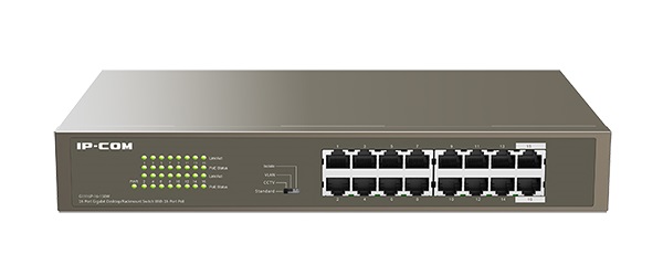 16-Port Gigabit PoE Switch IP-COM G1116P-16-150W