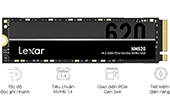 Ổ cứng SSD LEXAR | Ổ cứng SSD LEXAR NM620 256GB M.2 2280 PCIe 3.0x4 (LNM620X256G-RNNNG)