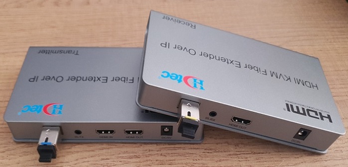 Bộ kéo dài HDMI + USB bằng cáp quang HDTEC HDMI KVM Converter 1080P