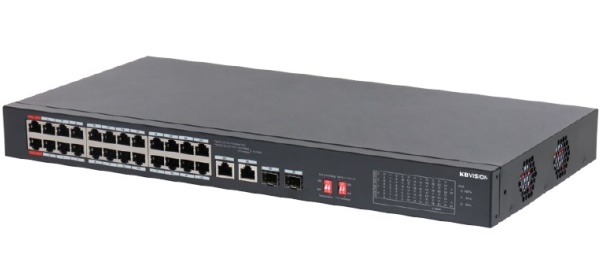 24-Port PoE Unmanaged Desktop Switch KBVISION KX-CSW24-PFL2