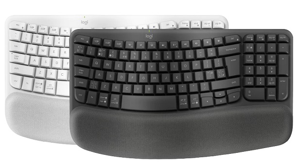 Bàn phím công thái học không dây Logitech Wave Keys