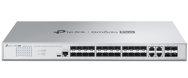 Omada Pro 24-Port SFP with 4 SFP+ Slots Managed Switch TP-LINK S5500-24F4XF 