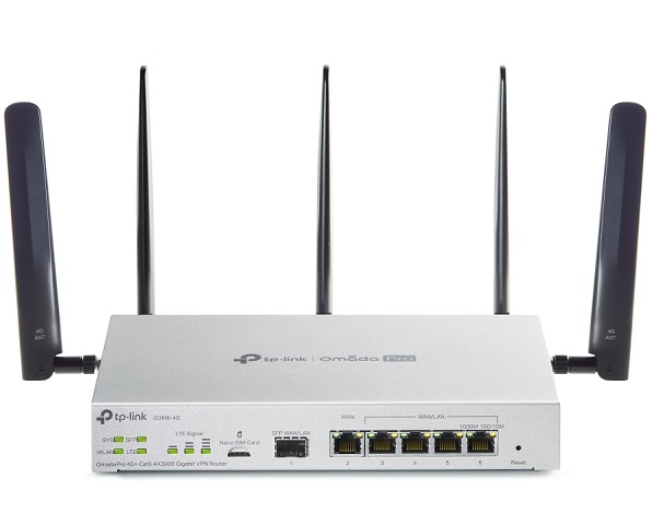 Omada Pro 4G+ Cat6 AX3000 Gigabit VPN Router TP-LINK G36W-4G