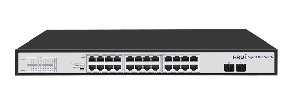 24-Port PoE Gigabit Switch HRUI HR900-AFG-242S-400