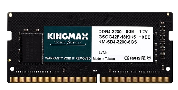 RAM laptop KINGMAX 8GB DR4 3200MHz