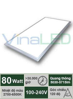 Đèn LED gắn trần tấm 80W VinaLED PL-G80S