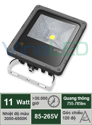 Đèn pha LED 11W VinaLED FL-A11C