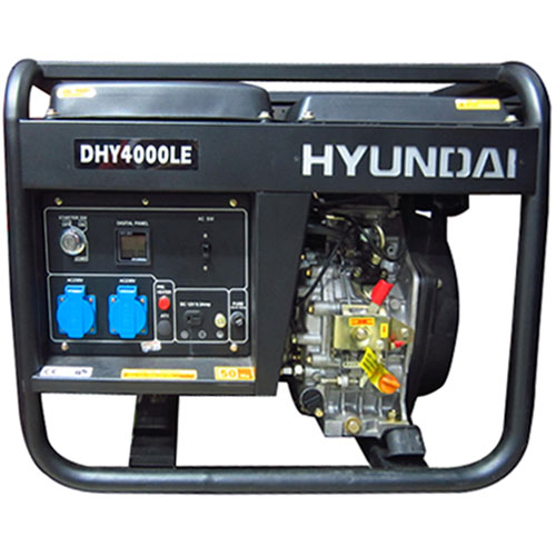 MÁY PHÁT ĐIỆN CHẠY DẦU DIESEL HYUNDAI DHY4000LE 